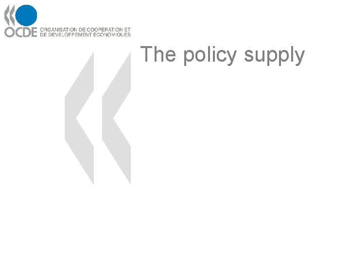 The policy supply 