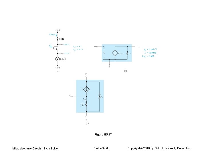 Figure E 5. 37 Microelectronic Circuits, Sixth Edition Sedra/Smith Copyright © 2010 by Oxford