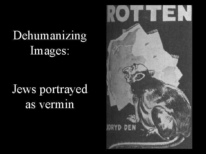 Dehumanizing Images: Jews portrayed as vermin 