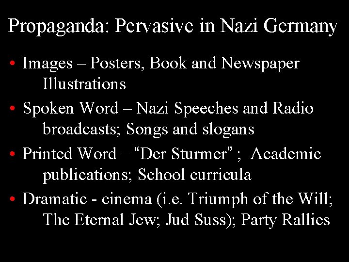 Propaganda: Pervasive in Nazi Germany • Images – Posters, Book and Newspaper Illustrations •