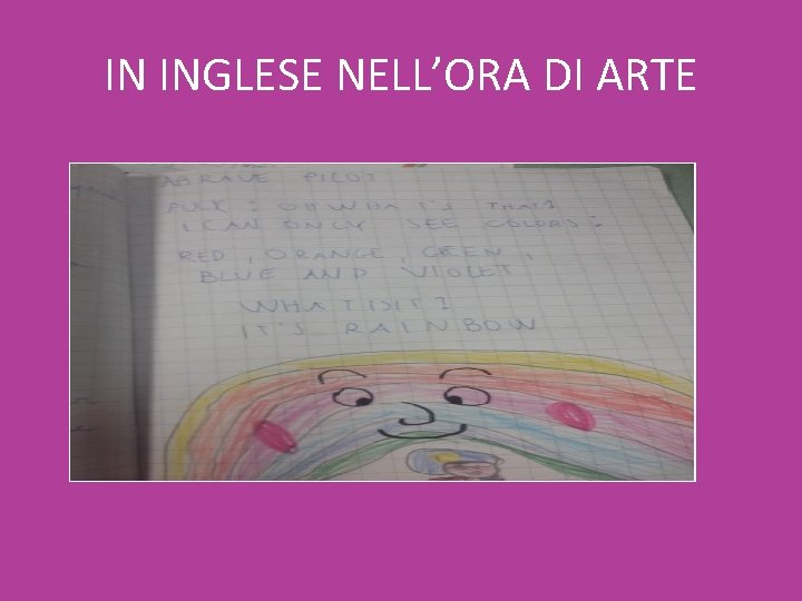IN INGLESE NELL’ORA DI ARTE 