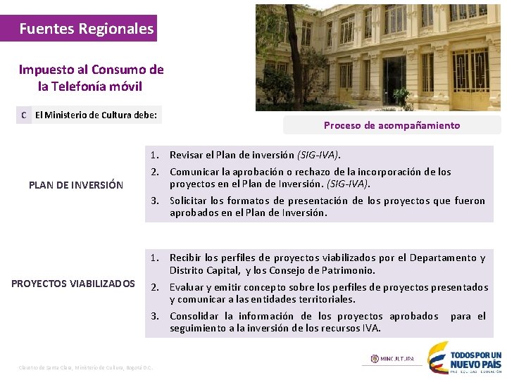 Fuentes Regionales Impuesto al Consumo de la Telefonía móvil C El Ministerio de Cultura