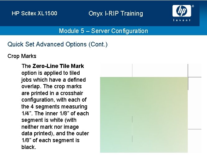 HP Scitex XL 1500 Onyx I-RIP Training Module 5 – Server Configuration Quick Set