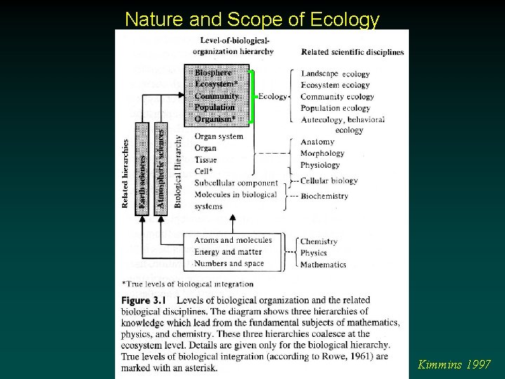 Nature and Scope of Ecology Kimmins 1997 