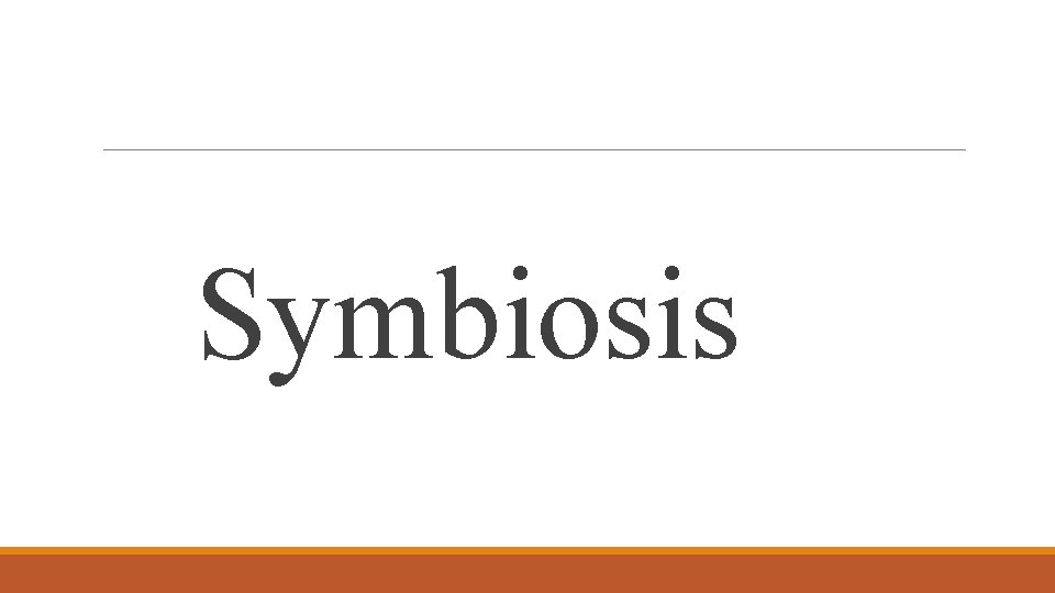 Symbiosis 
