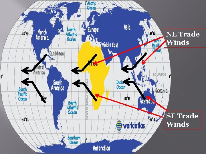 NE Trade Winds SE Trade Winds 