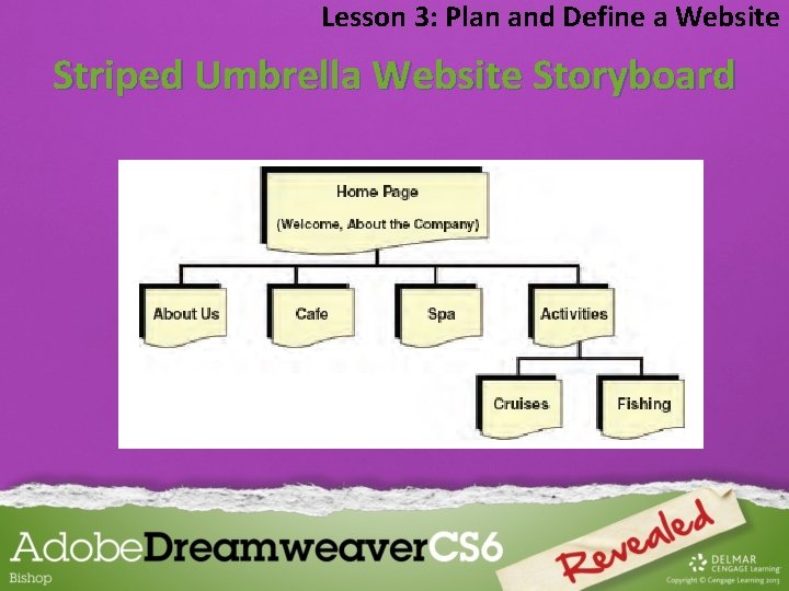 Lesson 3: Plan and Define a Website Striped Umbrella Website Storyboard 