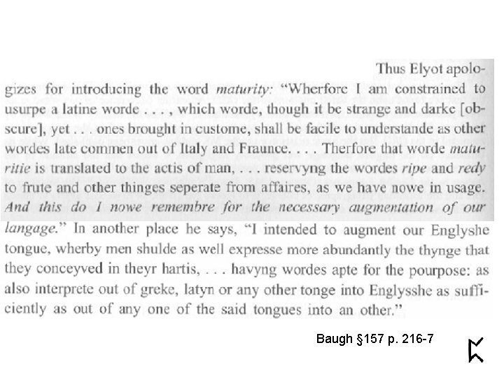 Baugh § 157 p. 216 -7 