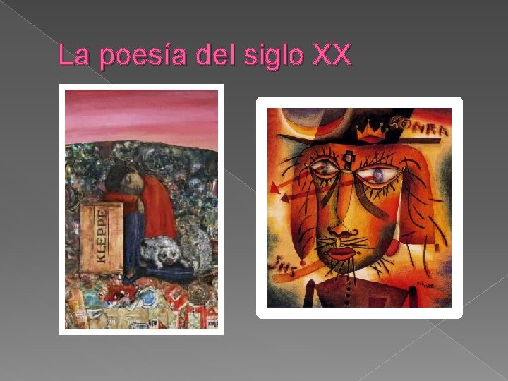 La poesía del siglo XX 