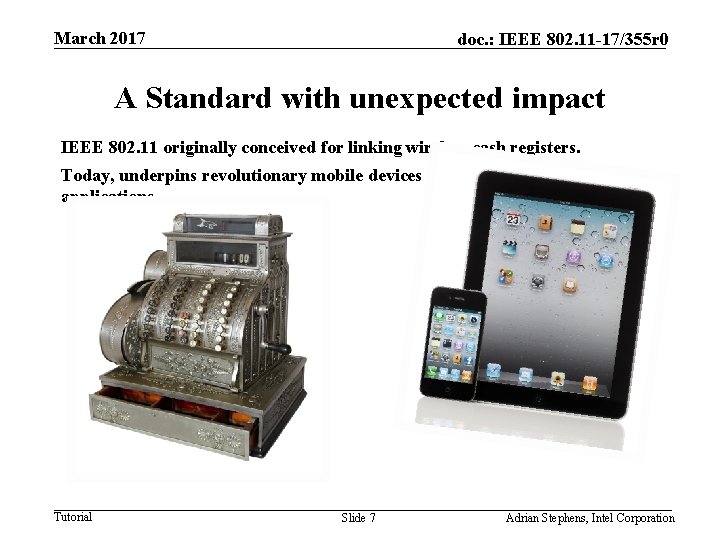 March 2017 doc. : IEEE 802. 11 -17/355 r 0 A Standard with unexpected