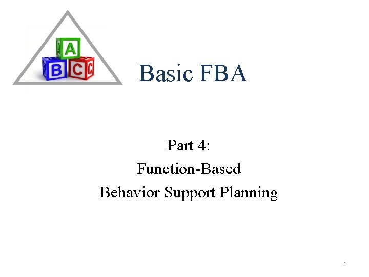 Fba Communication Module Basic FBA Part 4 FunctionBased Behavior Support Planning