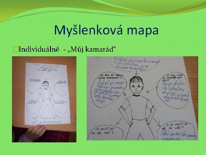 Myšlenková mapa �Individuálně - „Můj kamarád“ 