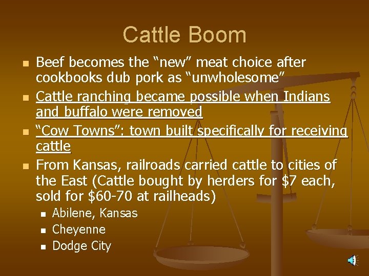 Cattle Boom n n Beef becomes the “new” meat choice after cookbooks dub pork