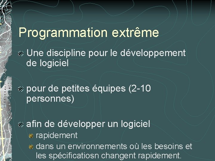 Programmation extrême Une discipline pour le développement de logiciel pour de petites équipes (2