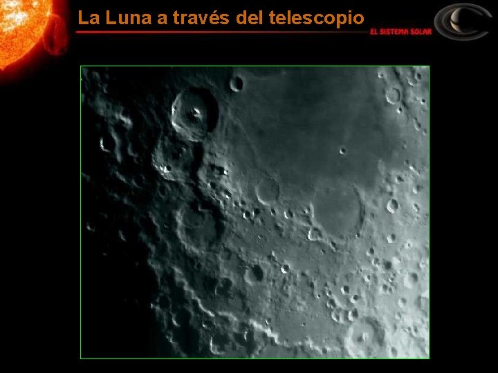 La Luna a través del telescopio 