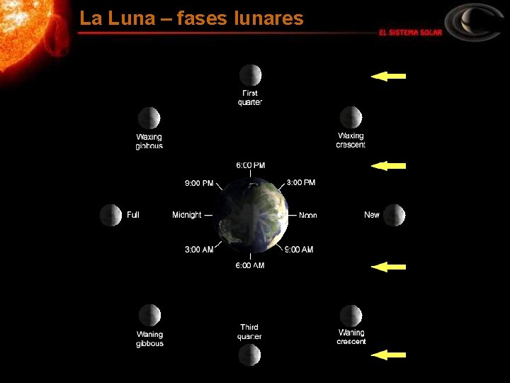 La Luna – fases lunares 