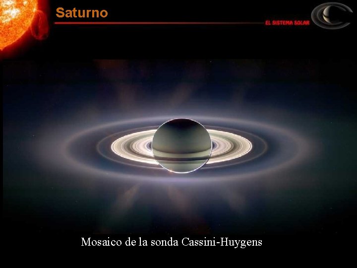 Saturno Mosaico de la sonda Cassini-Huygens 