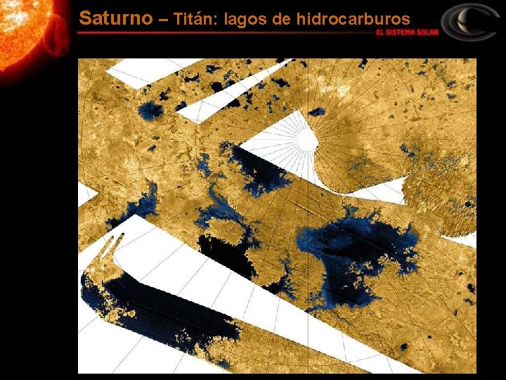 Saturno – Titán: lagos de hidrocarburos 