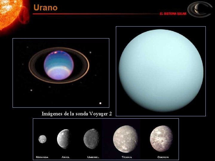 Urano Imágenes de la sonda Voyager 2 