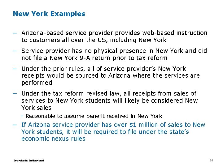 New York Examples ─ Arizona-based service provider provides web-based instruction to customers all over New York Examples ─ Arizona-based service provider provides web-based instruction to customers all over