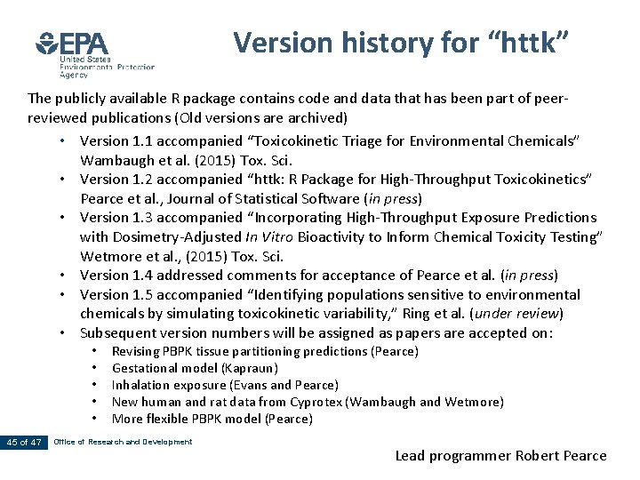 Htpk httk EPAs Tool for High Throughput Toxicokinetics Computational
