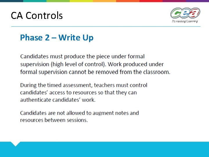 CA Controls Phase 2 – Write Up 