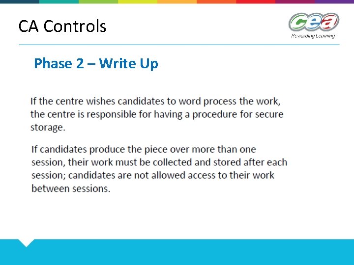 CA Controls Phase 2 – Write Up 