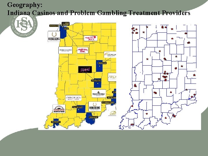 Geography: Indiana Casinos and Problem Gambling Treatment Providers 