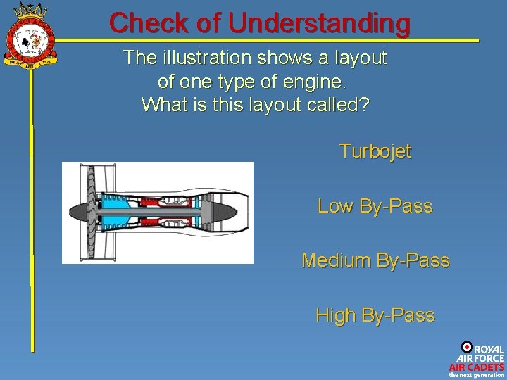 Check of Understanding The illustration shows a layout of one type of engine. What