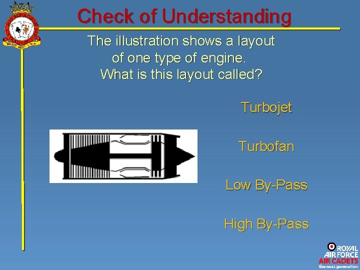 Check of Understanding The illustration shows a layout of one type of engine. What