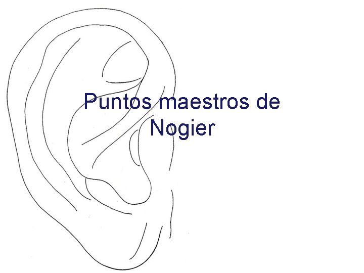 Puntos maestros de Nogier 