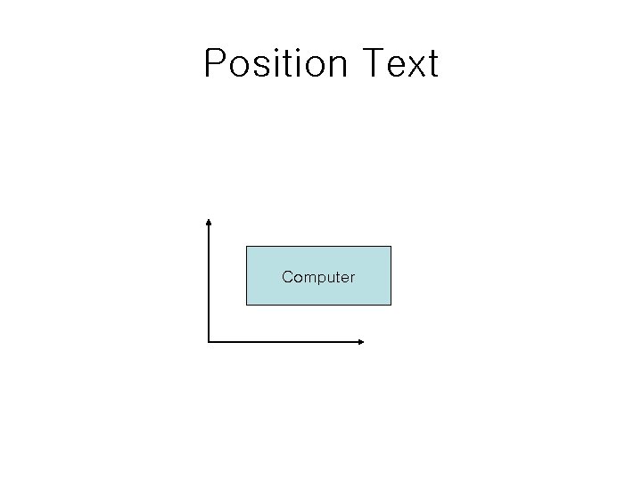 Position Text Computer 