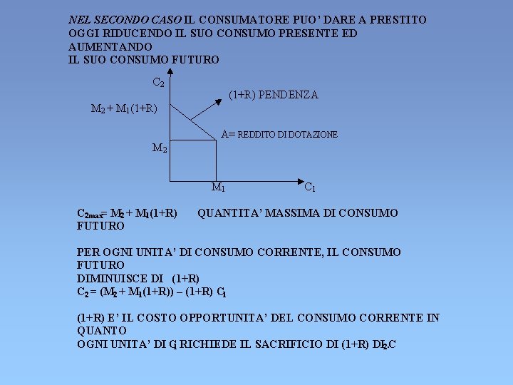 NEL SECONDO CASO IL CONSUMATORE PUO’ DARE A PRESTITO OGGI RIDUCENDO IL SUO CONSUMO NEL SECONDO CASO IL CONSUMATORE PUO’ DARE A PRESTITO OGGI RIDUCENDO IL SUO CONSUMO