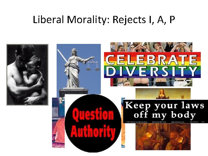 Liberal Morality: Rejects I, A, P 