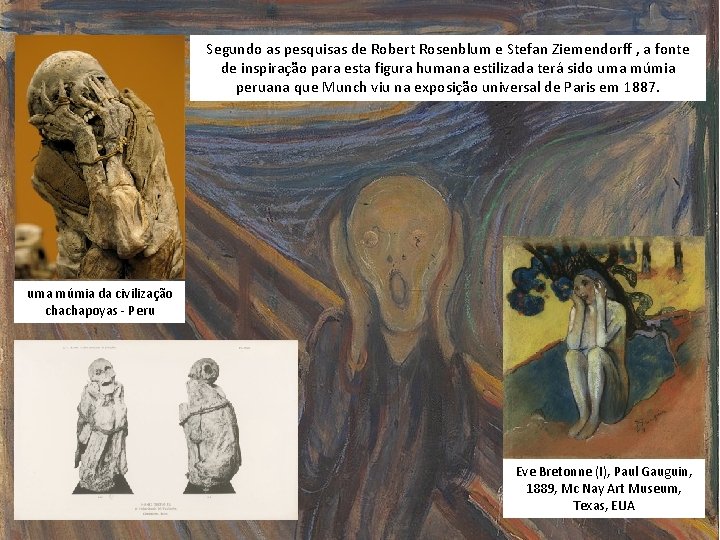 Segundo as pesquisas de Robert Rosenblum e Stefan Ziemendorff , a fonte de inspiração Segundo as pesquisas de Robert Rosenblum e Stefan Ziemendorff , a fonte de inspiração