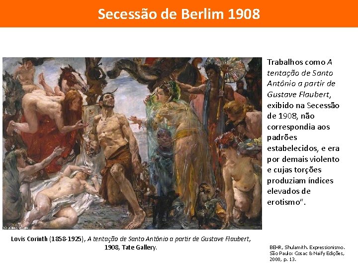 Secessão de Berlim 1908 Trabalhos como A tentação de Santo Antônio a partir de Secessão de Berlim 1908 Trabalhos como A tentação de Santo Antônio a partir de