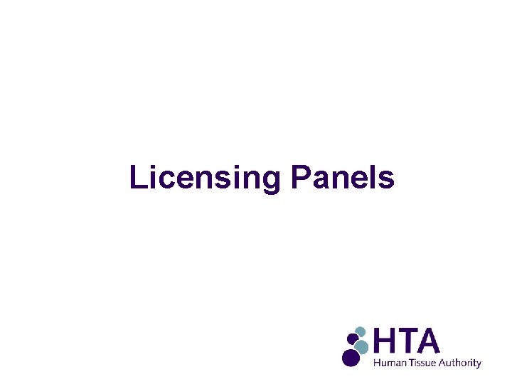 Licensing Panels 