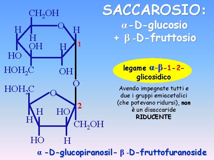 CH 2 OH O H H H OH H 1 HO HOH 2 C