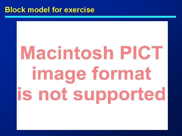 Block model for exercise 3 