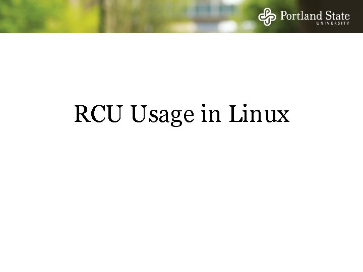 RCU Usage in Linux 