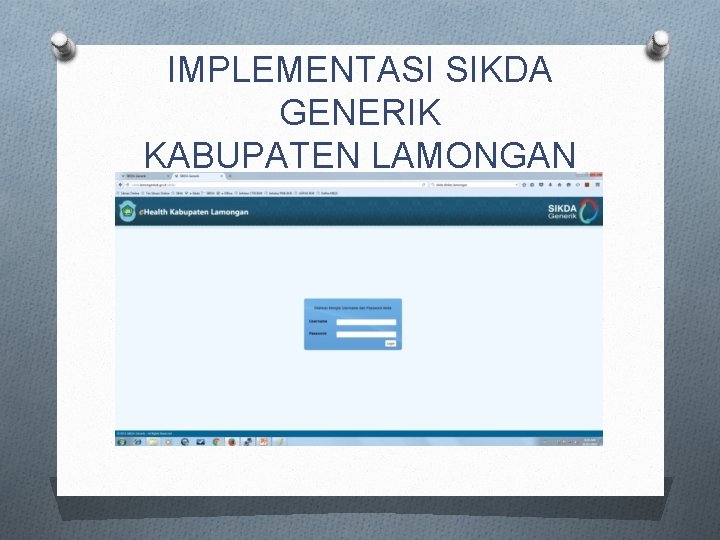 IMPLEMENTASI SIKDA GENERIK KABUPATEN LAMONGAN 