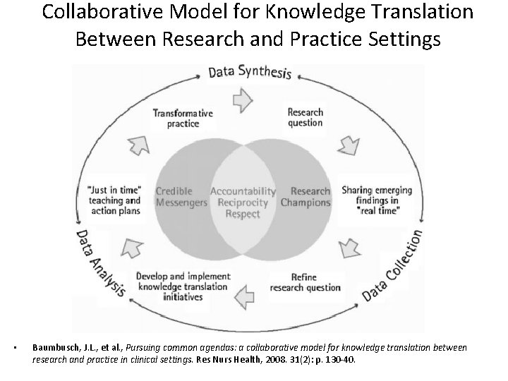 Collaborative Model for Knowledge Translation Between Research and Practice Settings • Baumbusch, J. L.