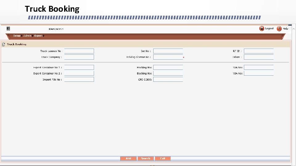 Truck Booking 
