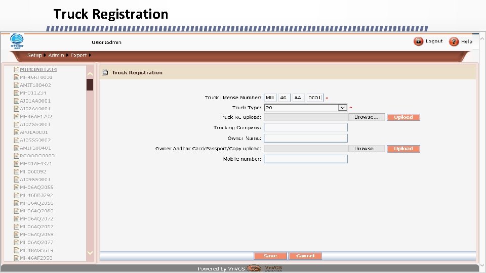 Truck Registration 