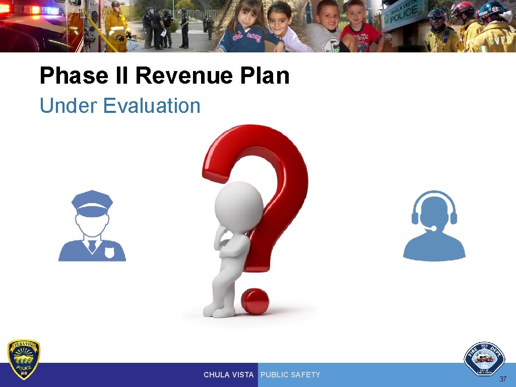 Phase II Revenue Plan Under Evaluation CHULA VISTA PUBLIC SAFETY 37 Phase II Revenue Plan Under Evaluation CHULA VISTA PUBLIC SAFETY 37