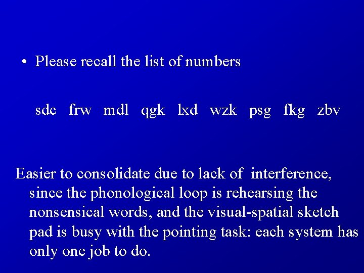  • Please recall the list of numbers sdc frw mdl qgk lxd wzk