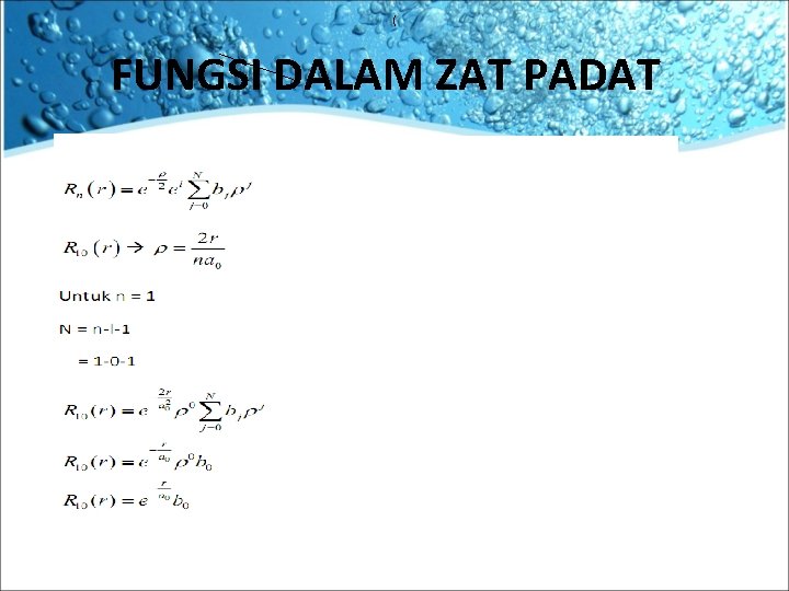 ( FUNGSI DALAM ZAT PADAT ( FUNGSI DALAM ZAT PADAT