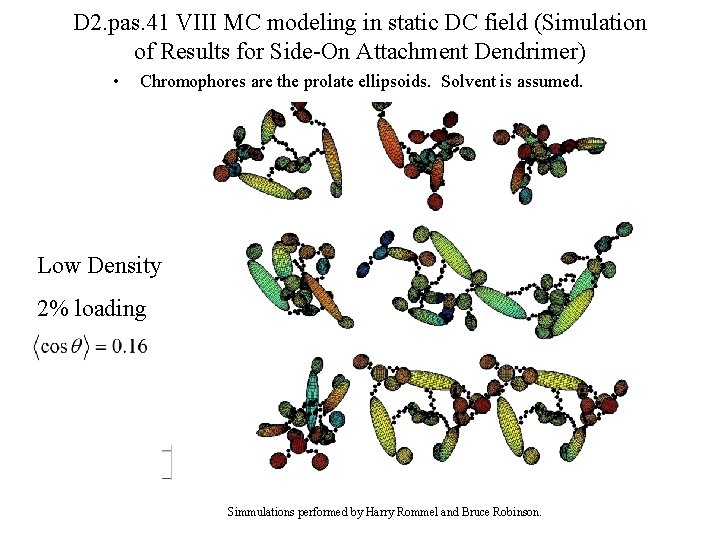 D 2. pas. 41 VIII MC modeling in static DC field (Simulation of Results