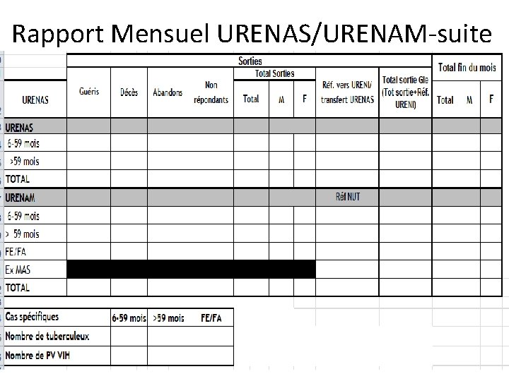 Rapport Mensuel URENAS/URENAM-suite 