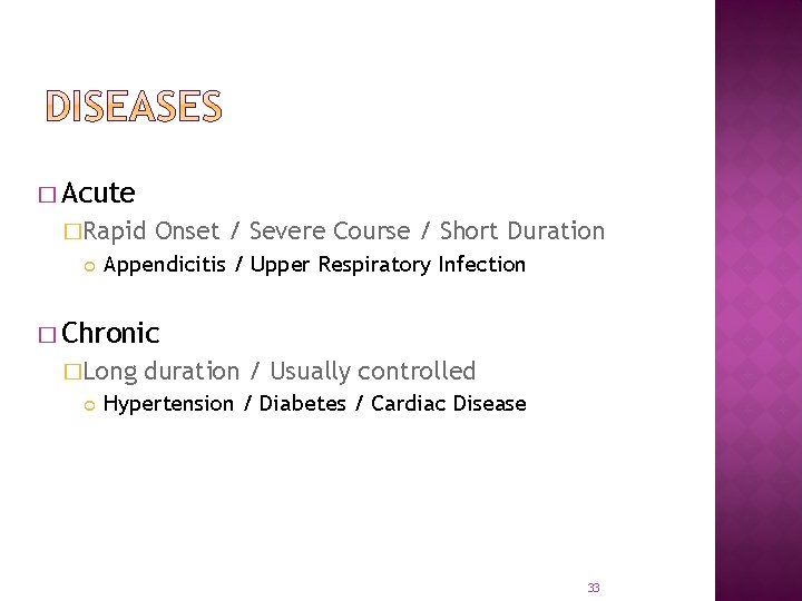 � Acute �Rapid Onset / Severe Course / Short Duration Appendicitis / Upper Respiratory